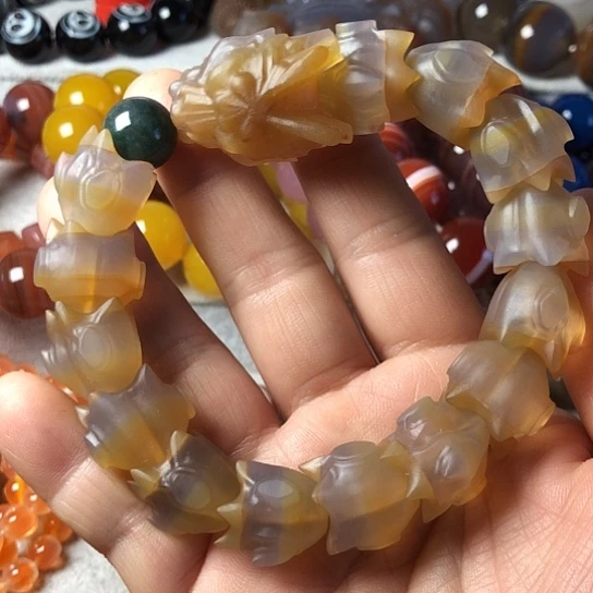 玛瑙/玉髓未镶嵌手串