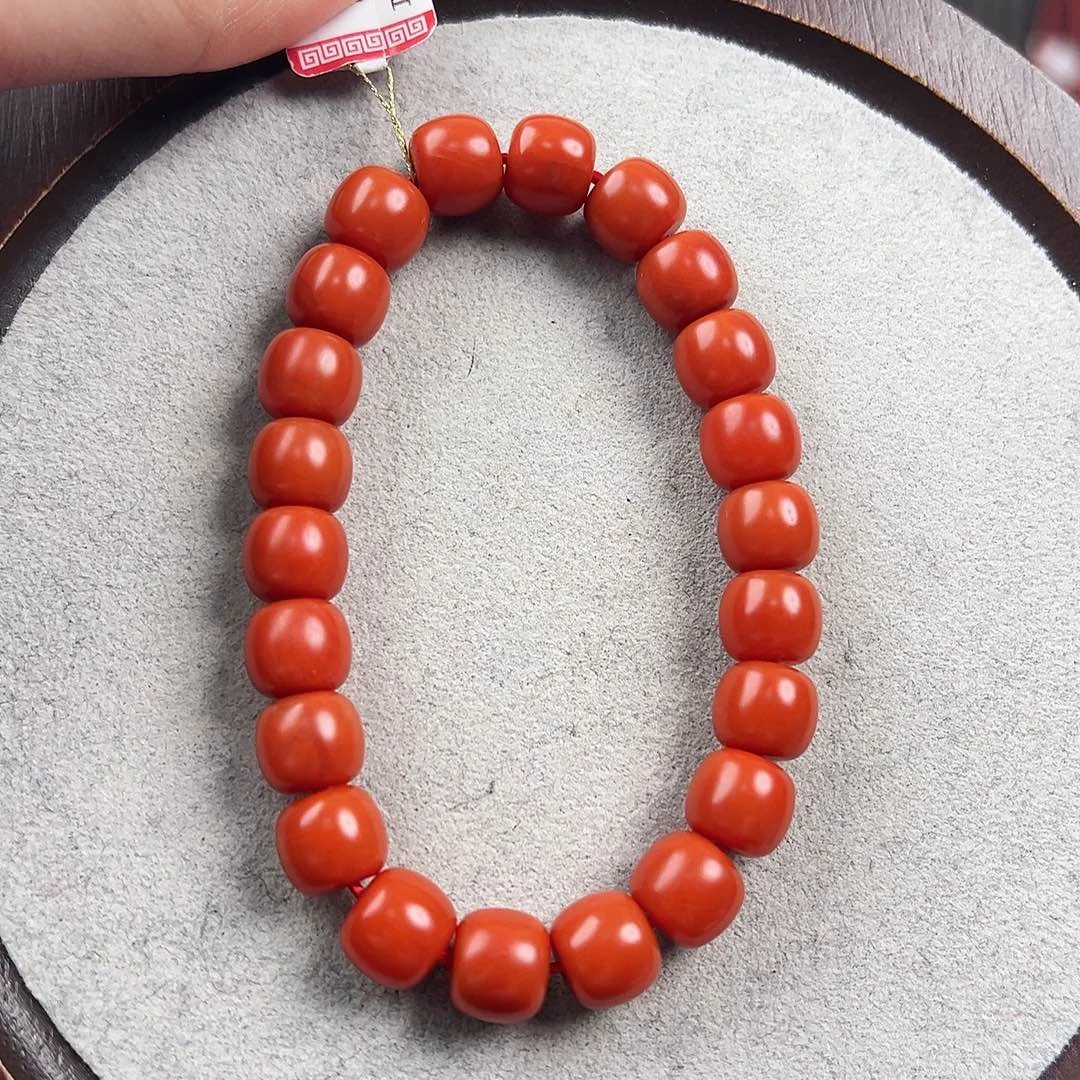 南红玛瑙手串未镶嵌红*