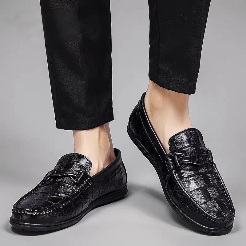 木林手工牛皮一脚蹬