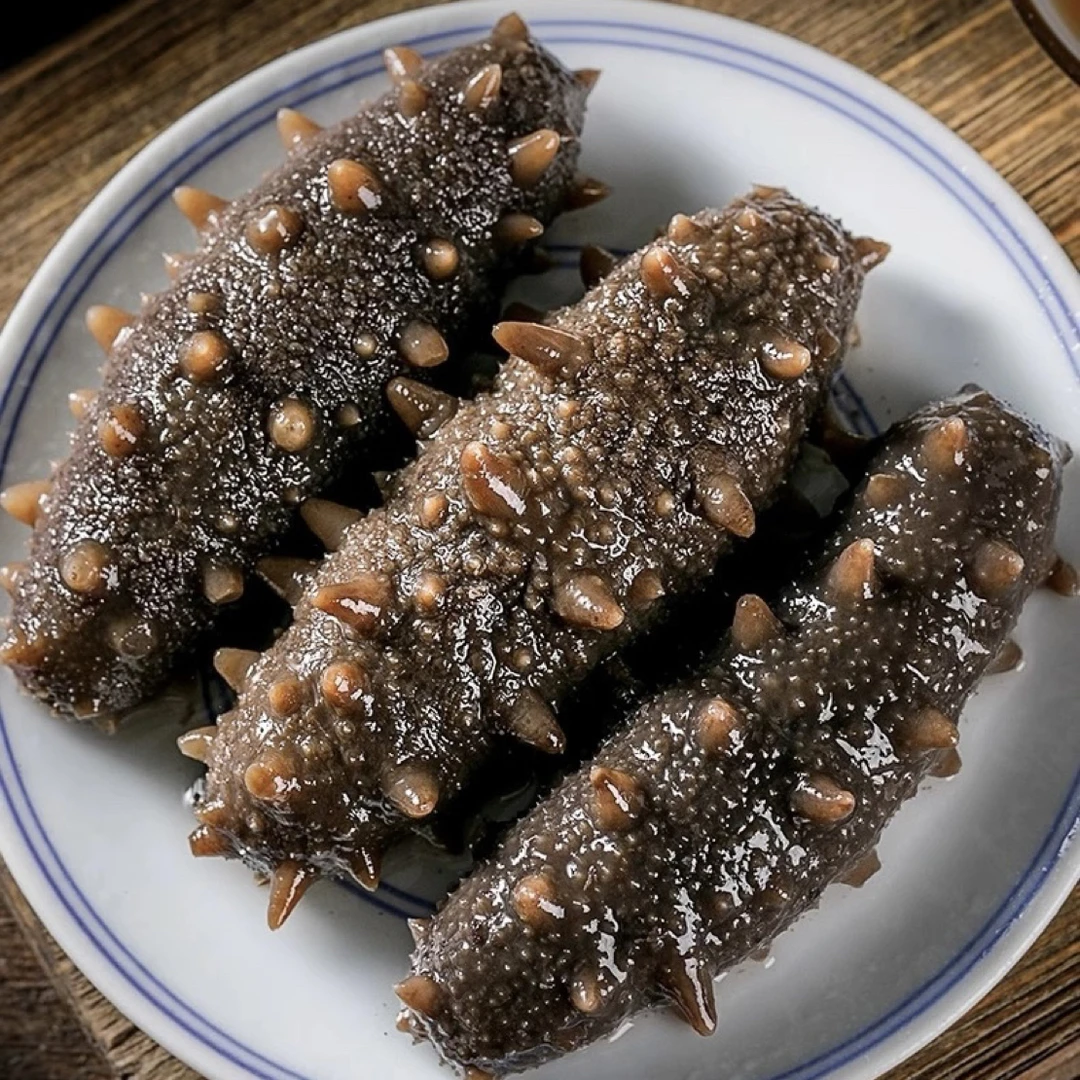 大连高品质鲜食 5-10头鲜蒸即食海参 口感Q弹(冷冻保存）