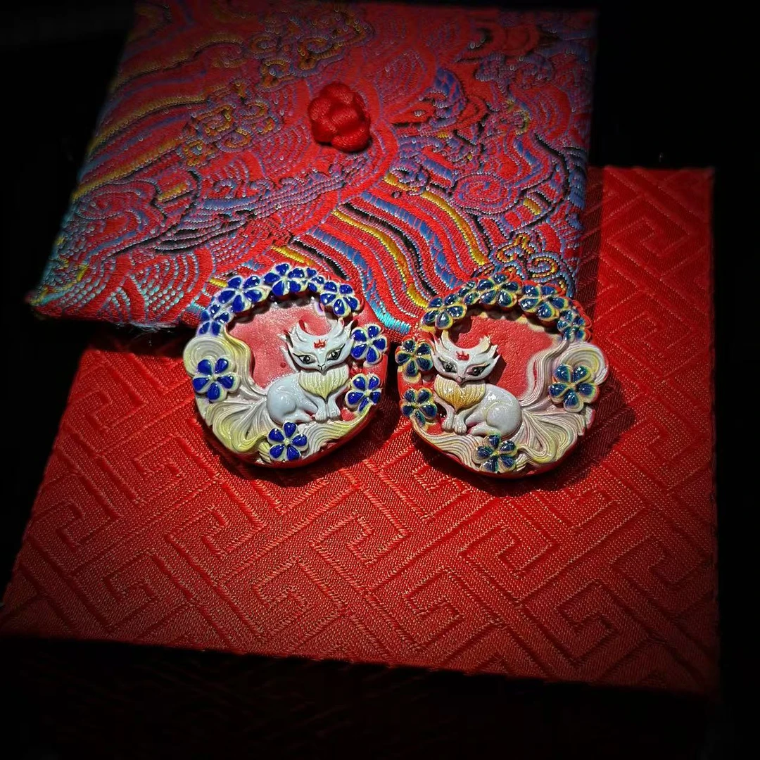 天然辰砂【缪老师严选】SJ1581 九尾吊坠 多样性发其一