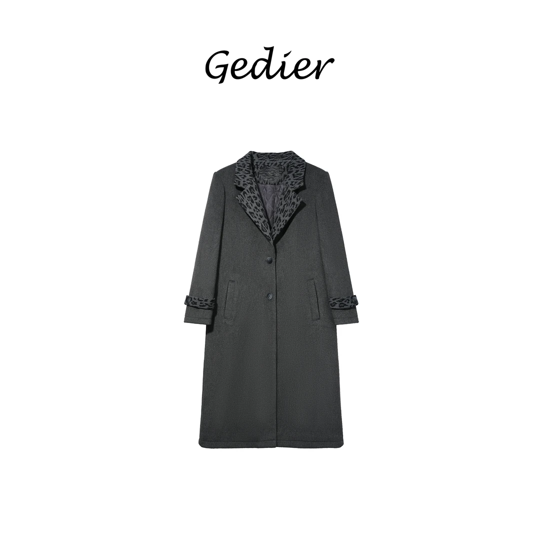 【歌蒂尔Gedier】 女士奢华毛呢外套 NGF59009Y