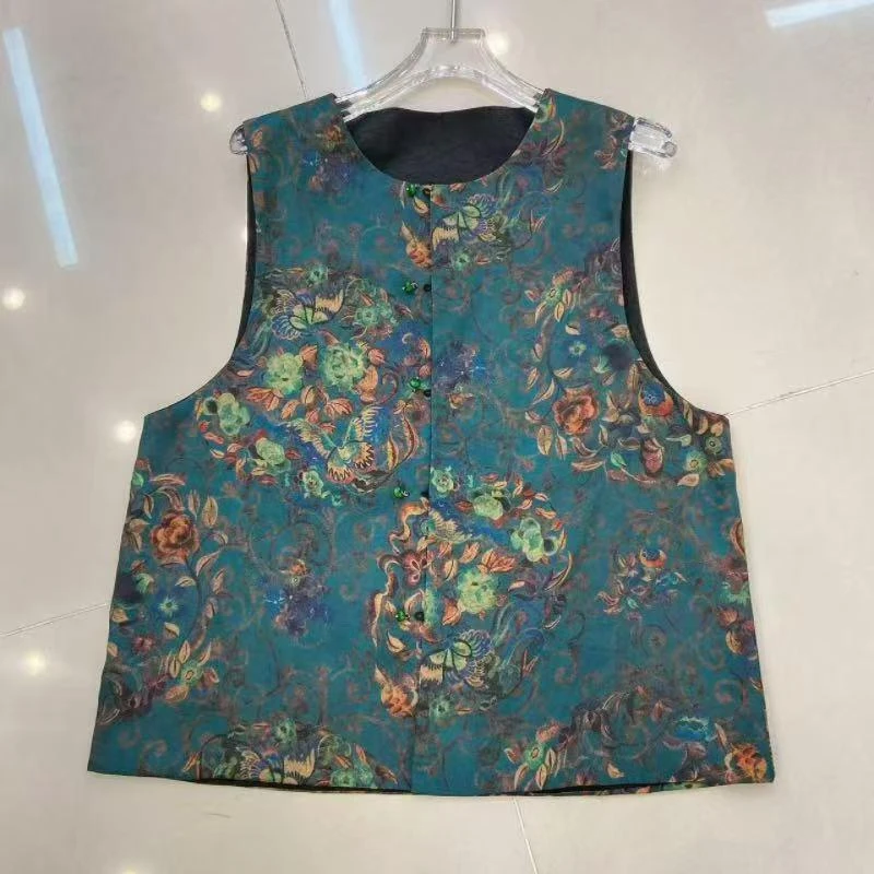 2025新款双面双穿提花马夹