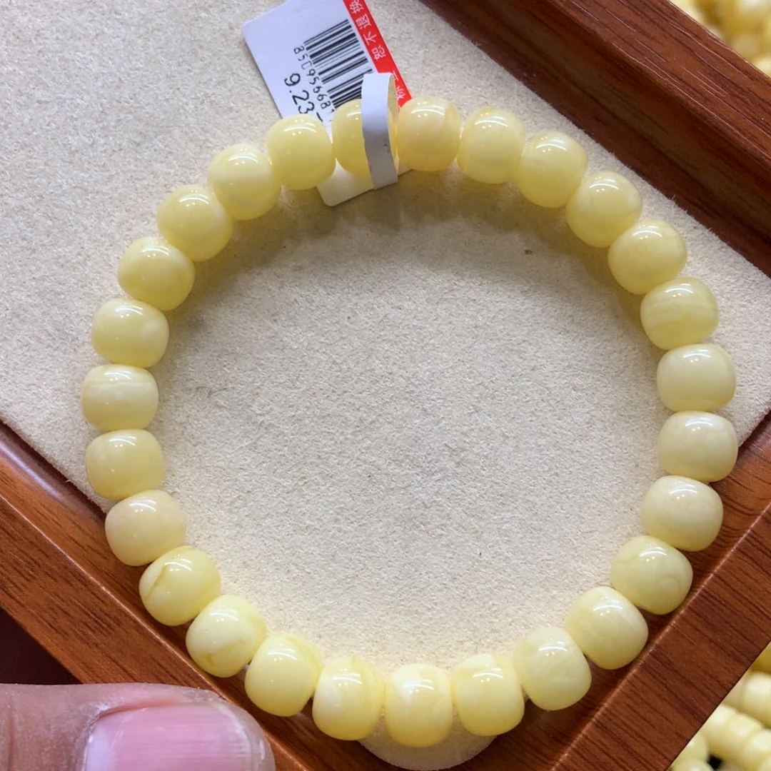 未镶嵌蜜蜡手链蜜蜡