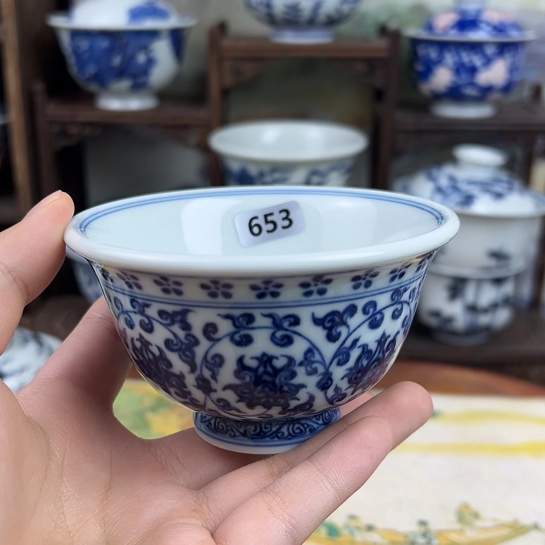 其他瓷缠枝莲压手653