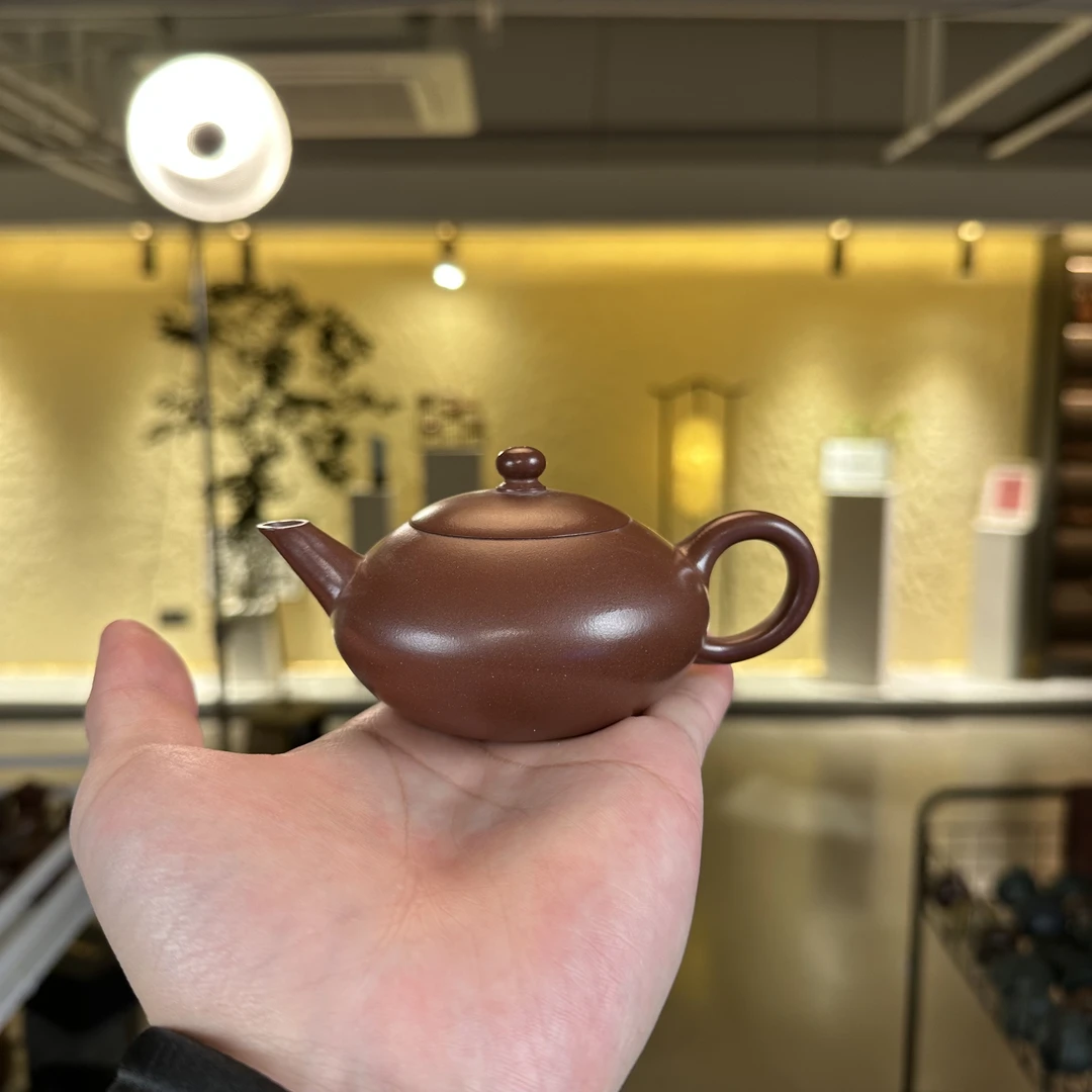 【水平】原矿底槽清 140cc 手工制作 内推孔 宜兴紫砂壶