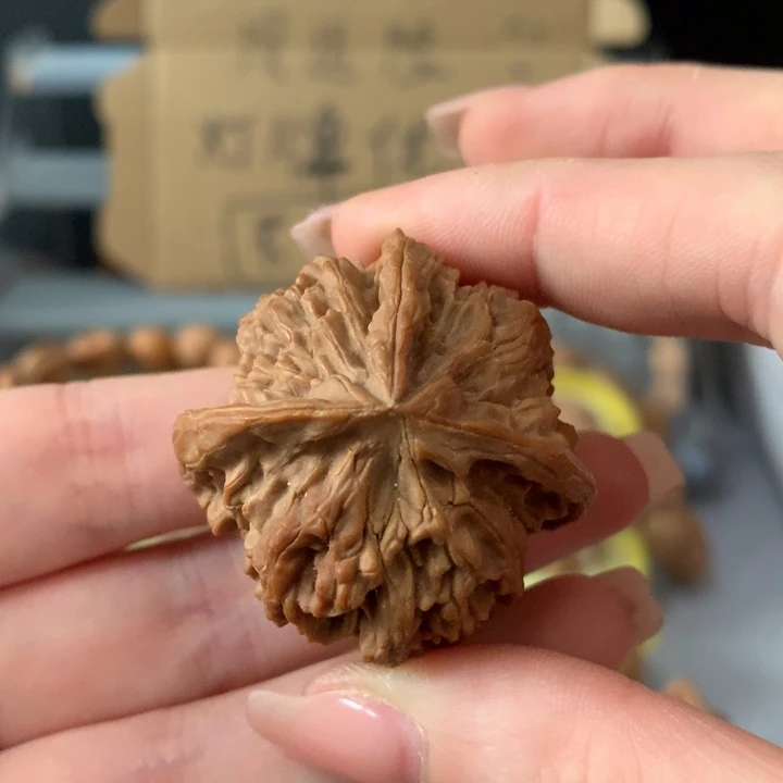 谢***行吊坠文玩核桃异形单只，有瑕疵