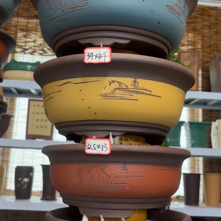 紫砂花盆             100-4