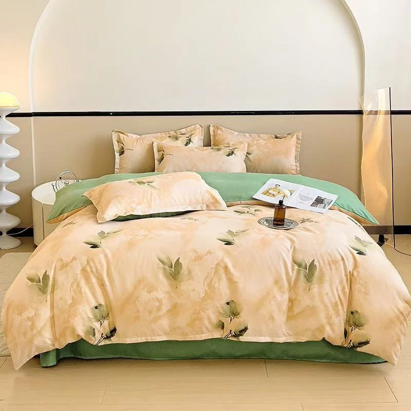 2024新款磨毛铂金绵活性印染四件套M