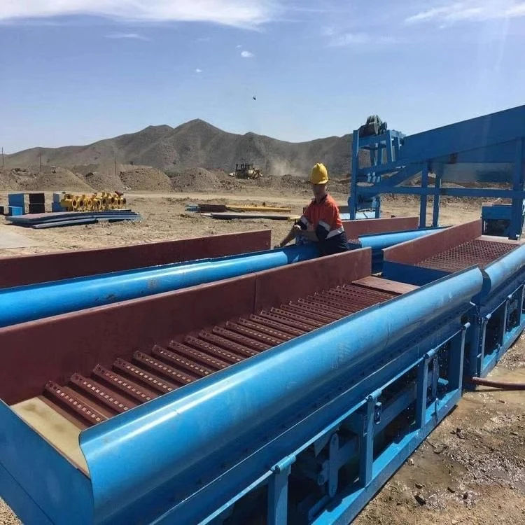 沙金岩金鼓动溜槽蠕动溜槽全自动便携回收尾矿富集选矿离心机淘金