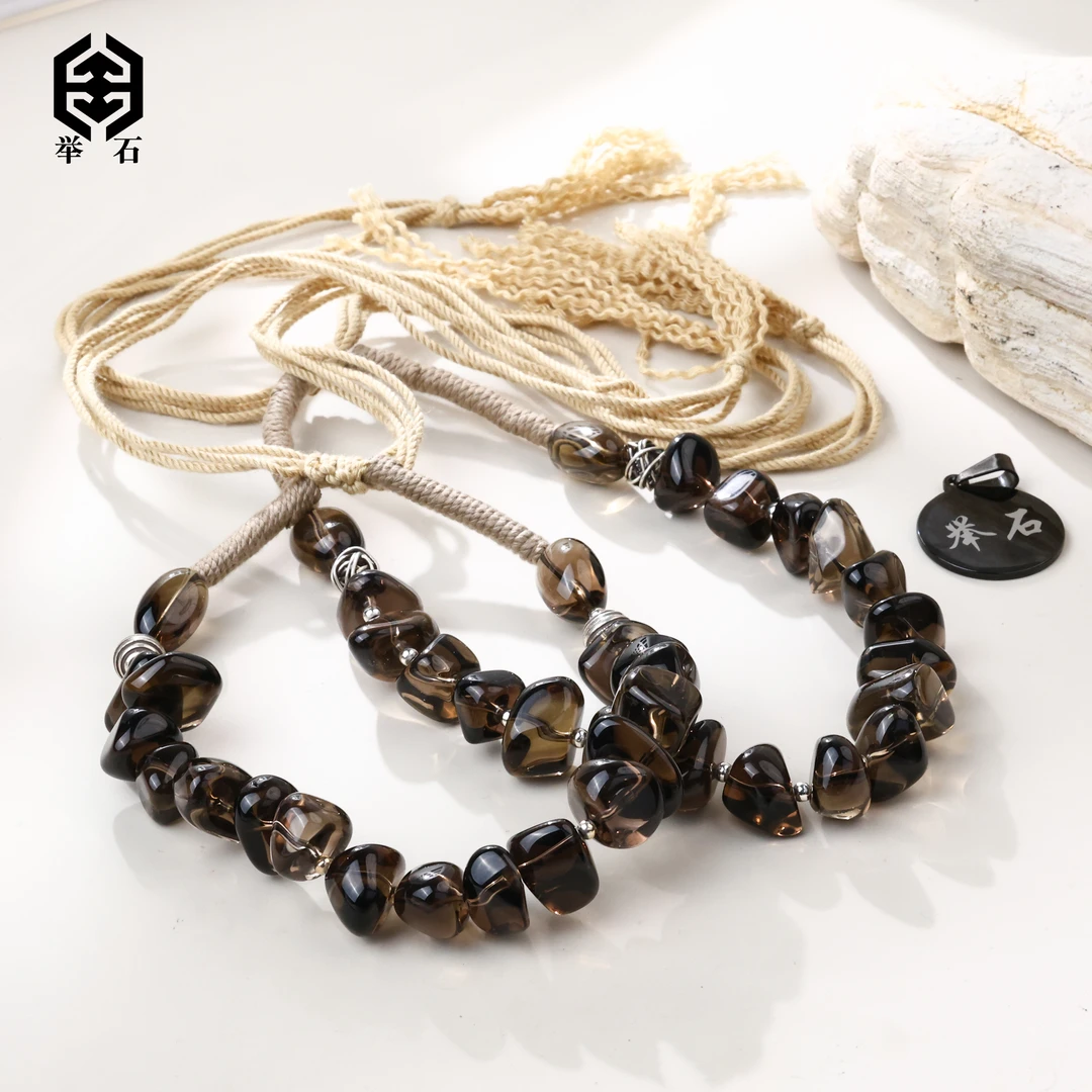 【举石饰品】X03-1332-1219水晶项链（一件/多样性发/约9mm+）M