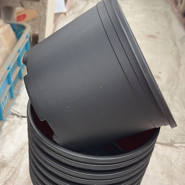 3.2L黑色圆盆20公分12个