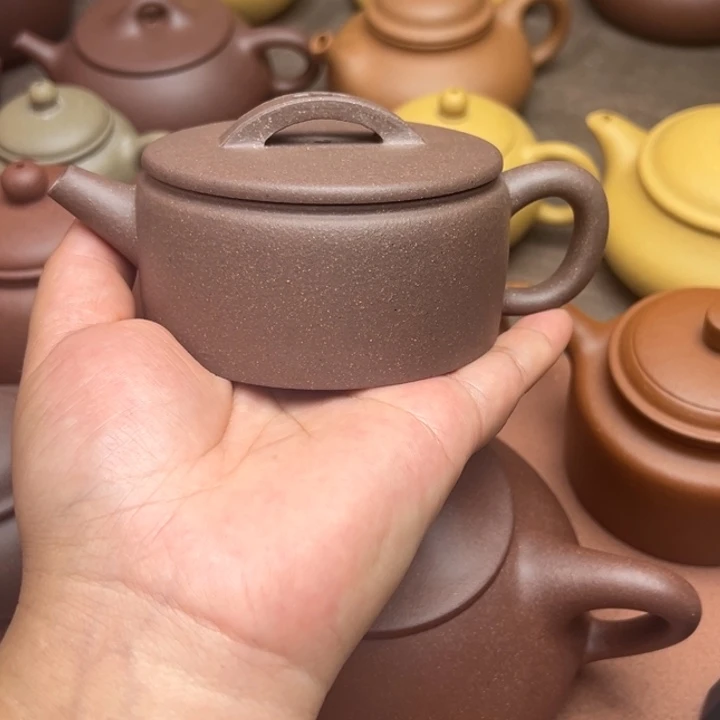 紫砂茶壶紫泥半手工160cc左右不挑