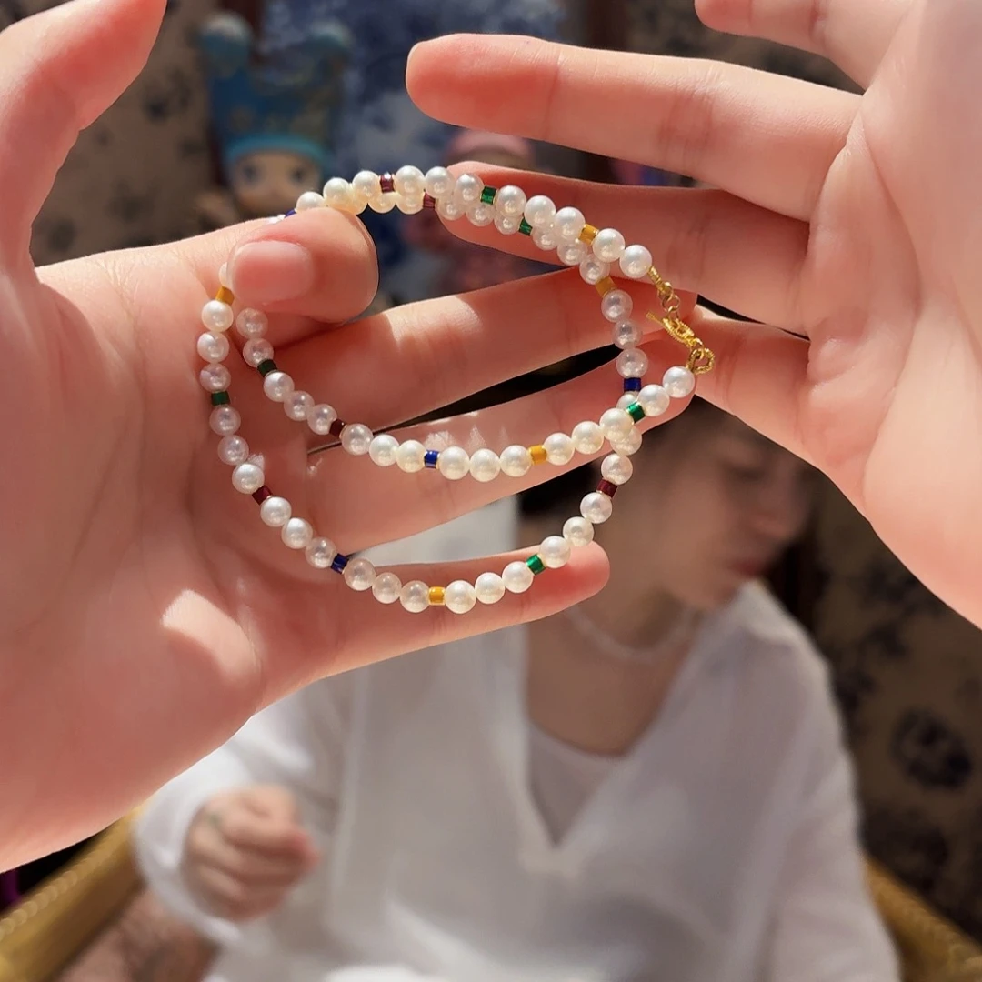 淡水珍珠未镶嵌颈饰多样性发其一