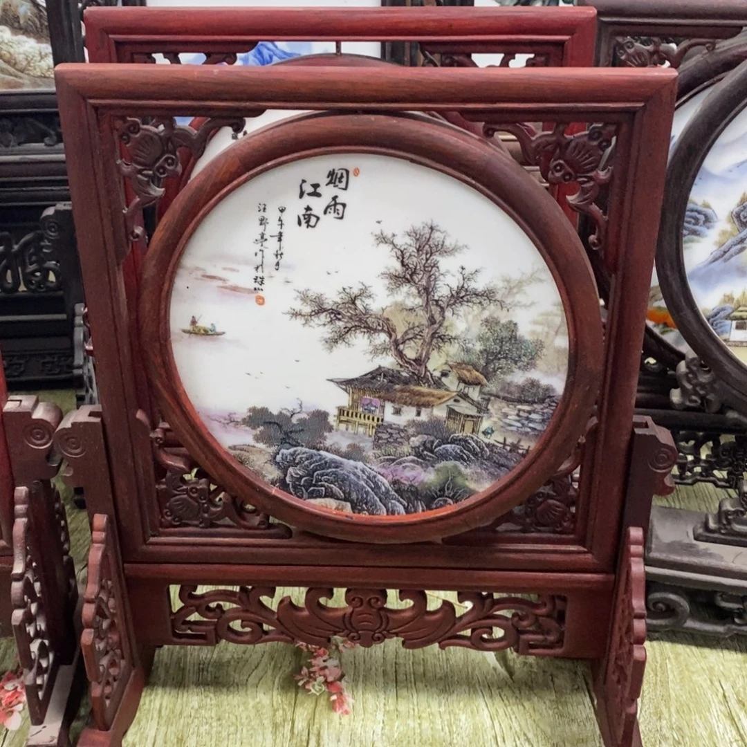 瓷35*30 景德镇瓷板画柴窑烧制