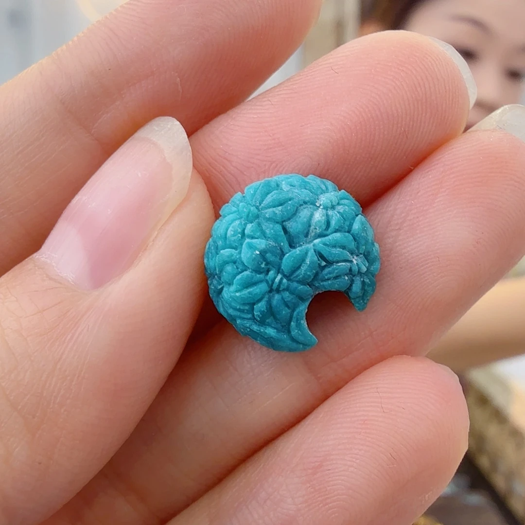 绿松石未镶嵌珠宝半成品