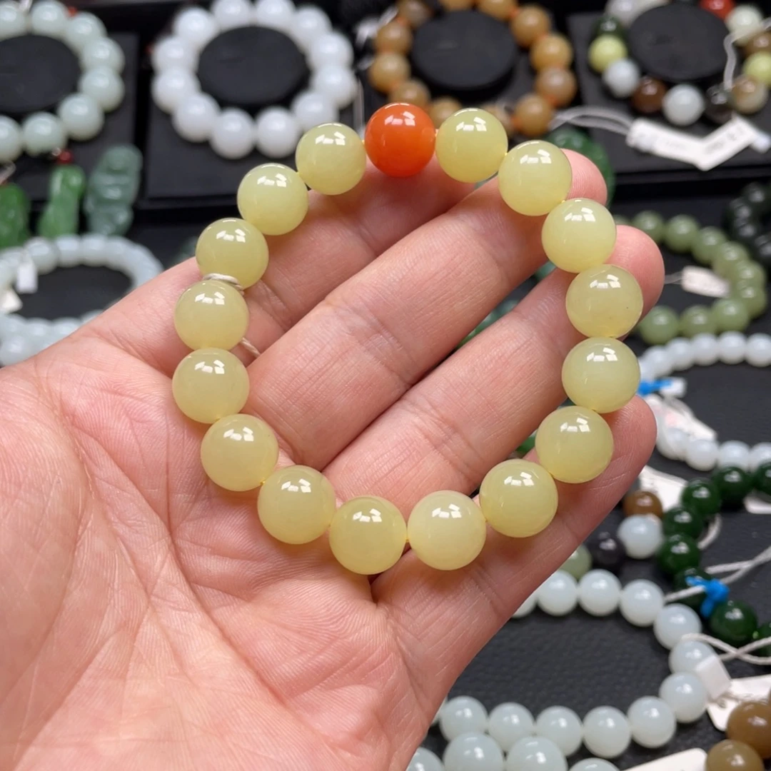 和田玉未镶嵌手链12