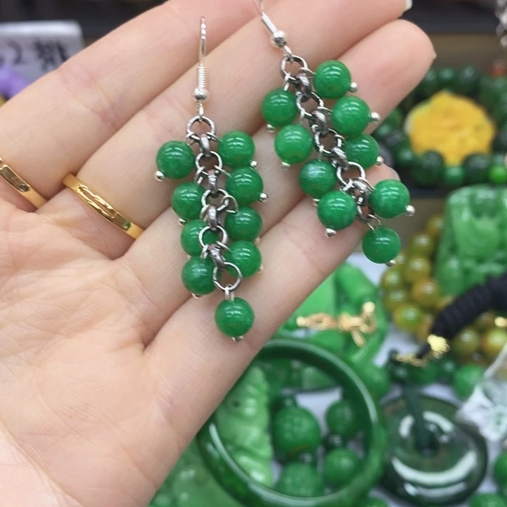 查罗石合金手绳耳饰19