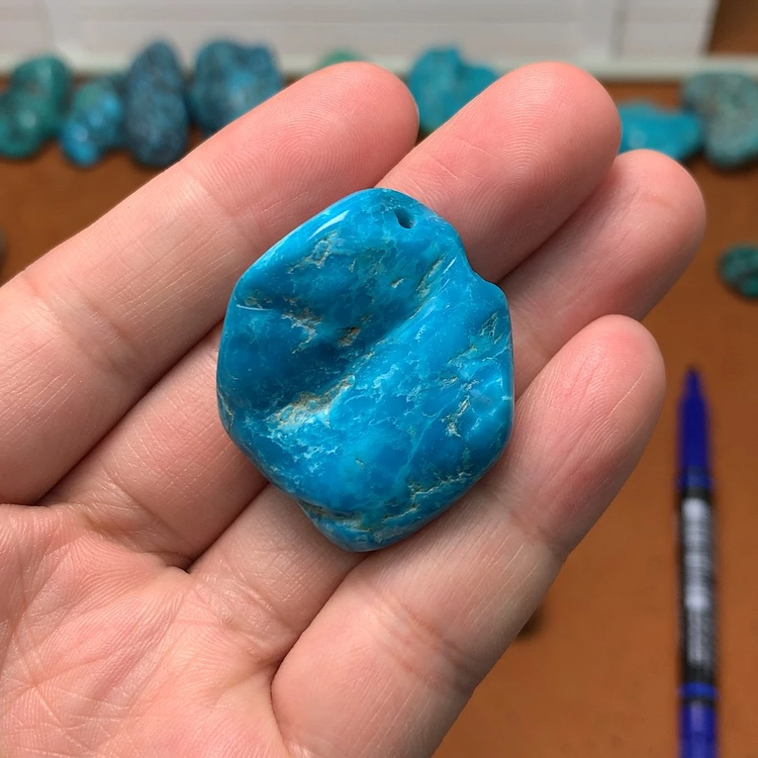 绿松石珠宝奇石未镶嵌p*