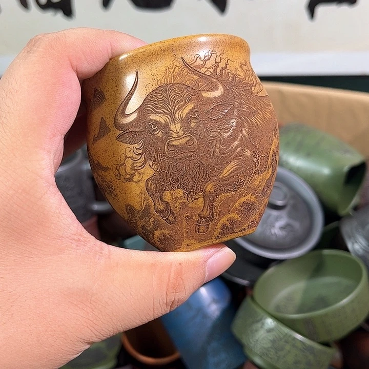 茶杯紫砂全手工紫砂主人杯