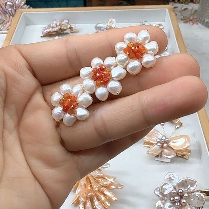 未镶嵌发饰淡水珍珠