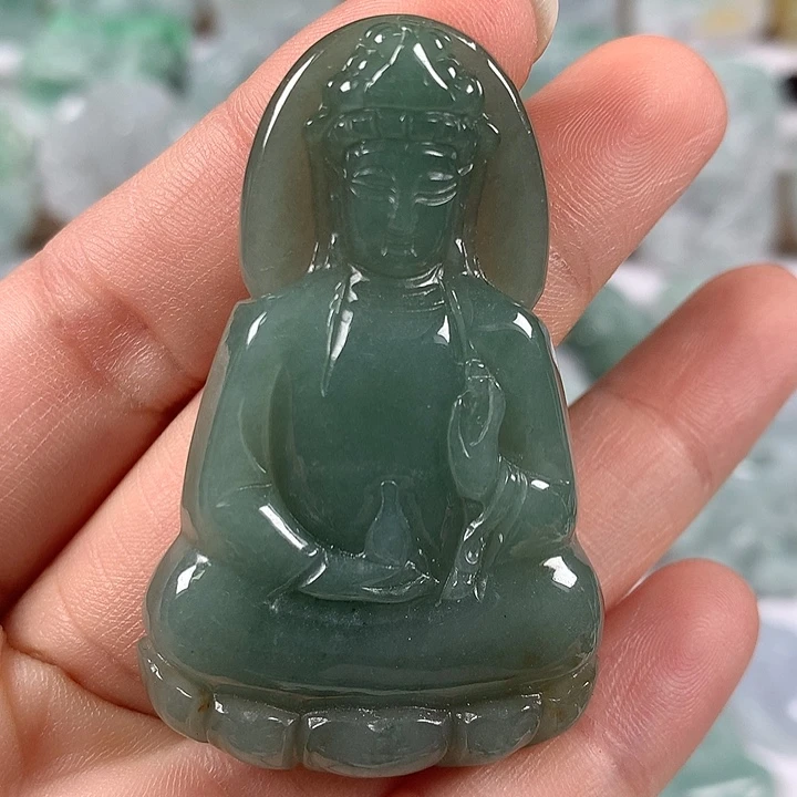 翡翠未镶嵌颈饰观音福利洒黄翡福利福利