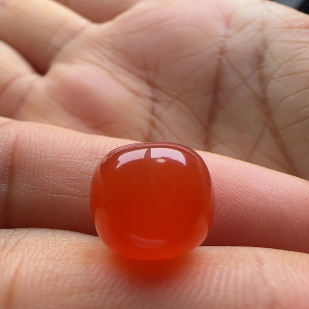 童***影南红玛瑙未镶嵌老型11.6-10.4马牙
