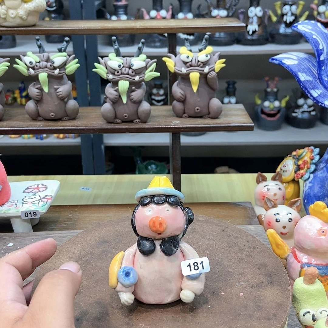 摆件直播间手工抽象陶瓷摆件微瑕福利181