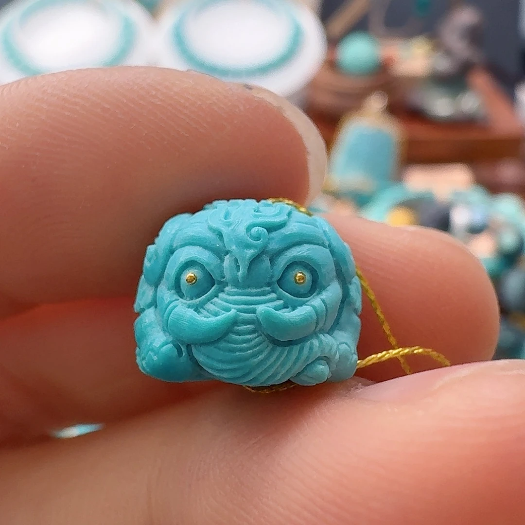 绿松石未镶嵌珠宝半成品