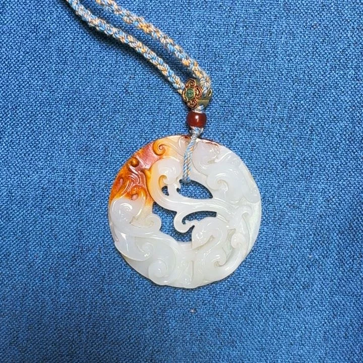 和田玉（糖玉）颈饰未镶嵌