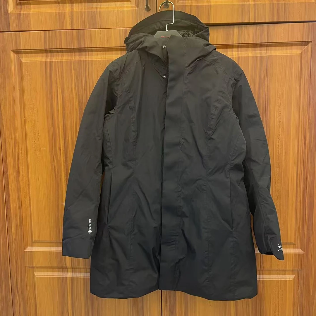 【50玫瑰外贸原单尾单】2024经典黑色鹅绒服保暖冬装防寒服女装上衣