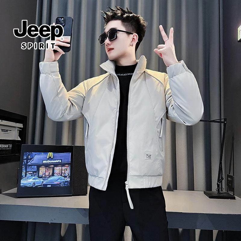 JEEPSPIRIT/吉普冬季加厚保暖立领棉衣百搭韩版棉服外套男士休闲