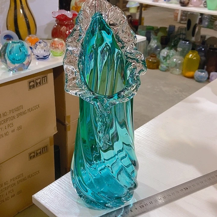琉璃平*琉璃花瓶高33口6