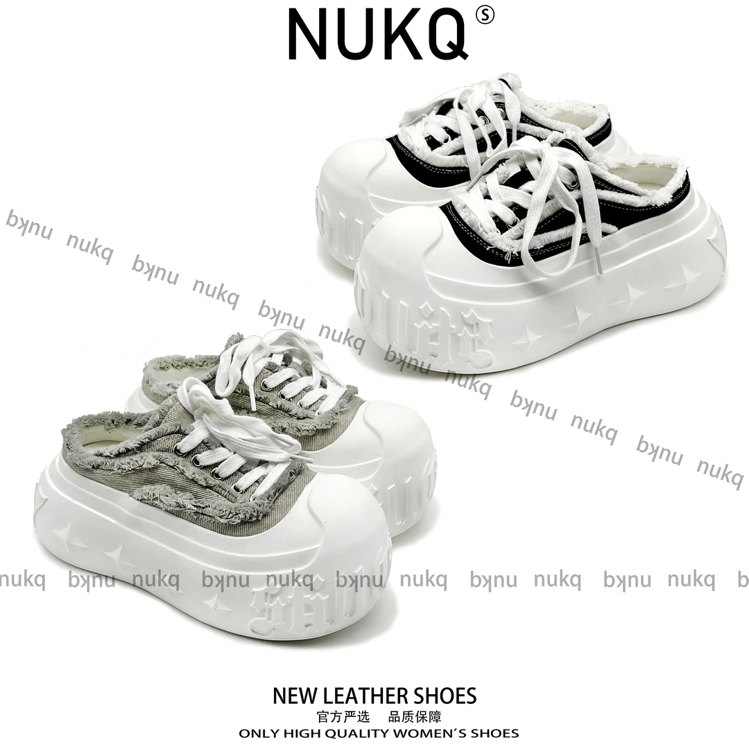 【618纯享】乞丐鞋【NUKQ】 厚底半拖 百搭百配 时尚精品鞋
