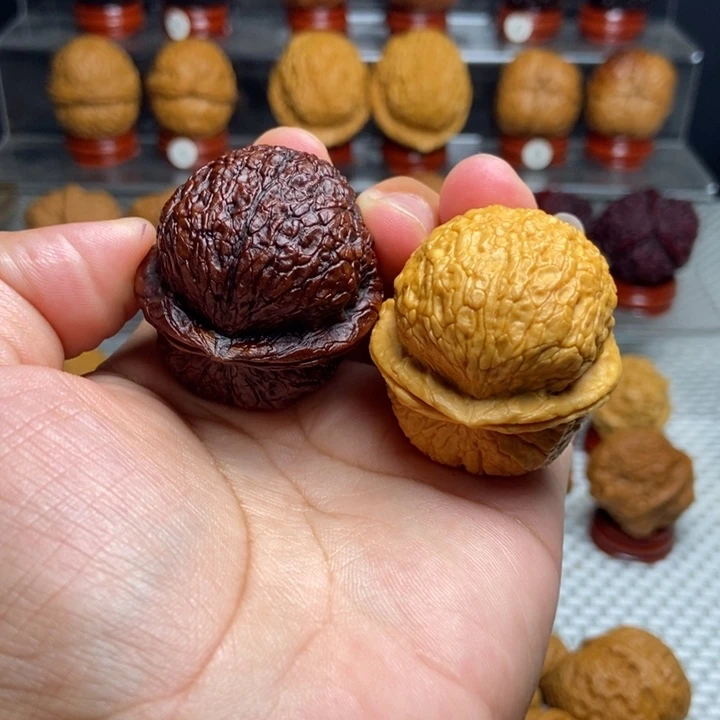 小***️把件文玩核桃鸳鸯对15