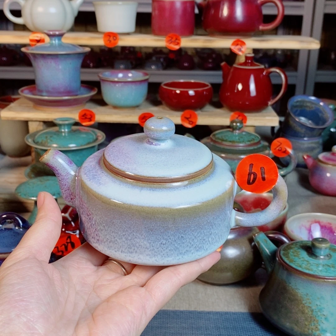 孟***兵摆件神后钧瓷手工，茶器