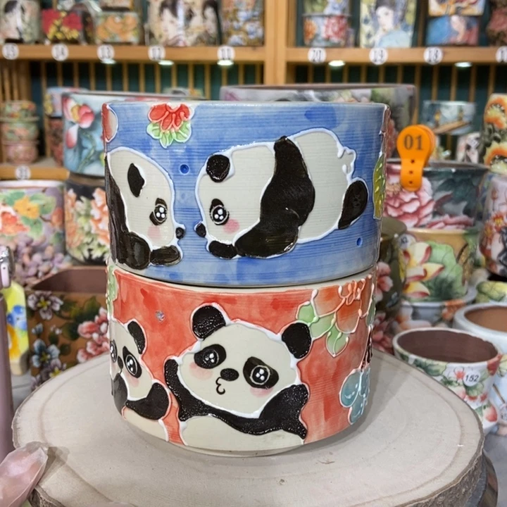 红陶景德镇艺术手绘作品