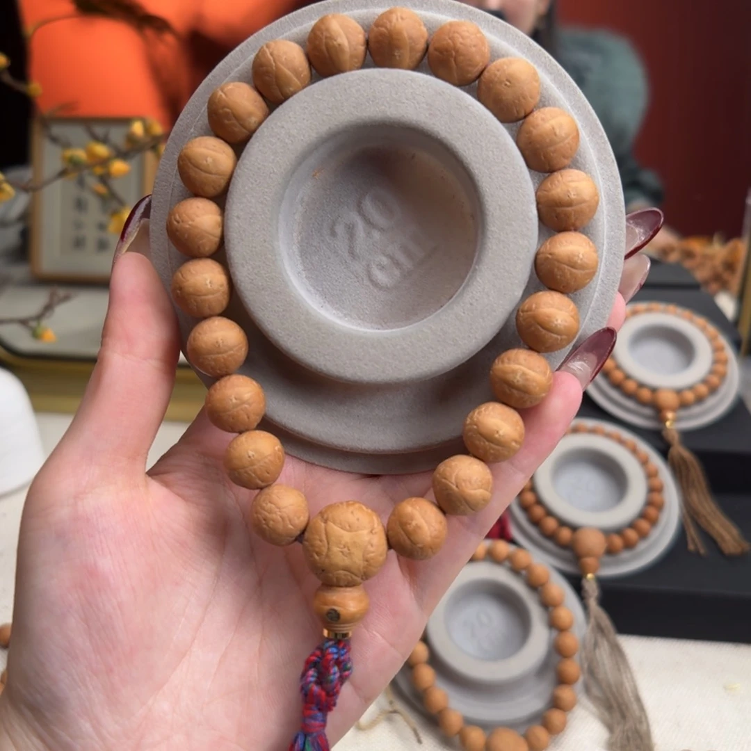 凤眼菩提手串12.5mm铁籽单圈素串货头新籽