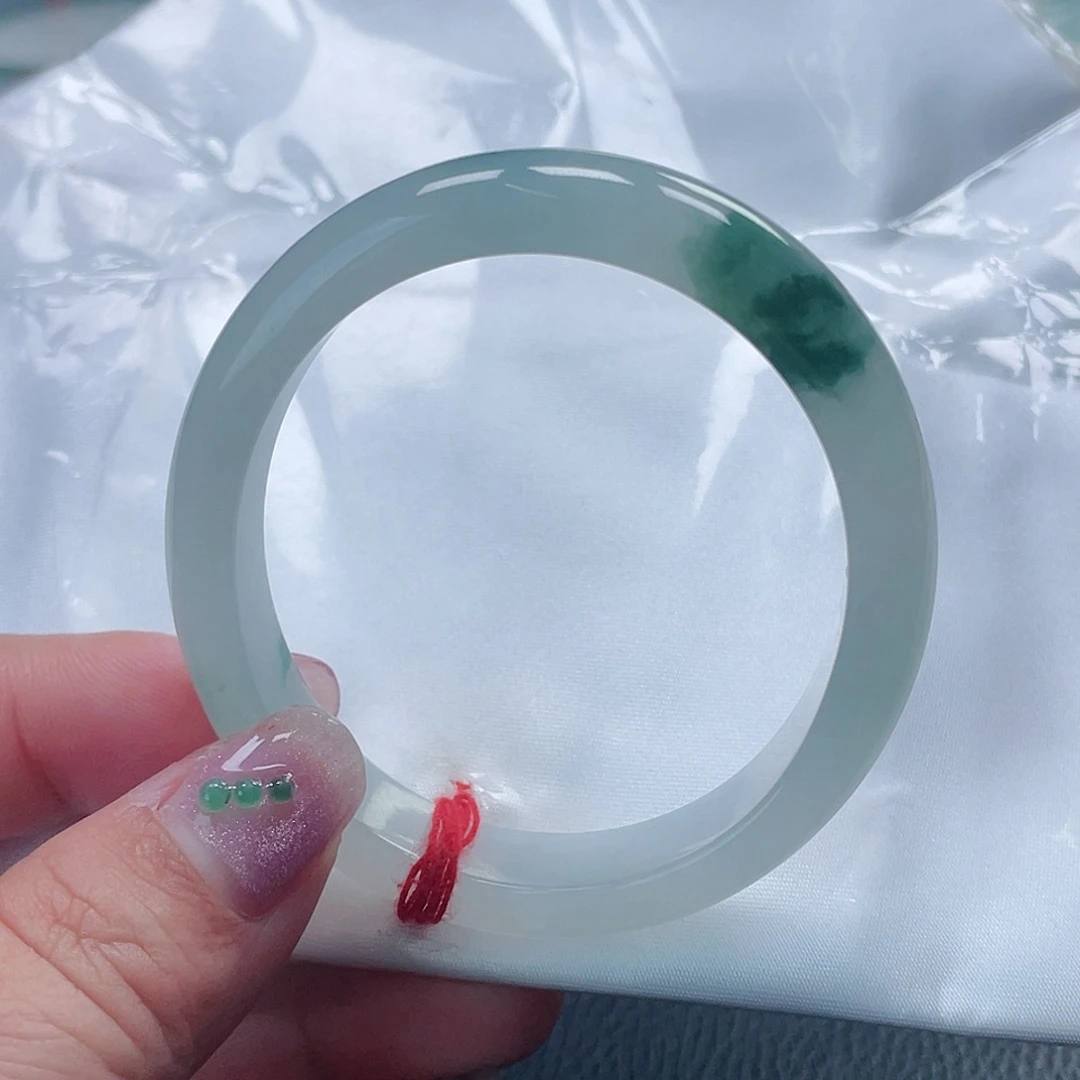 未镶嵌手镯（圆镯）翡翠缅甸翡翠手镯54圈