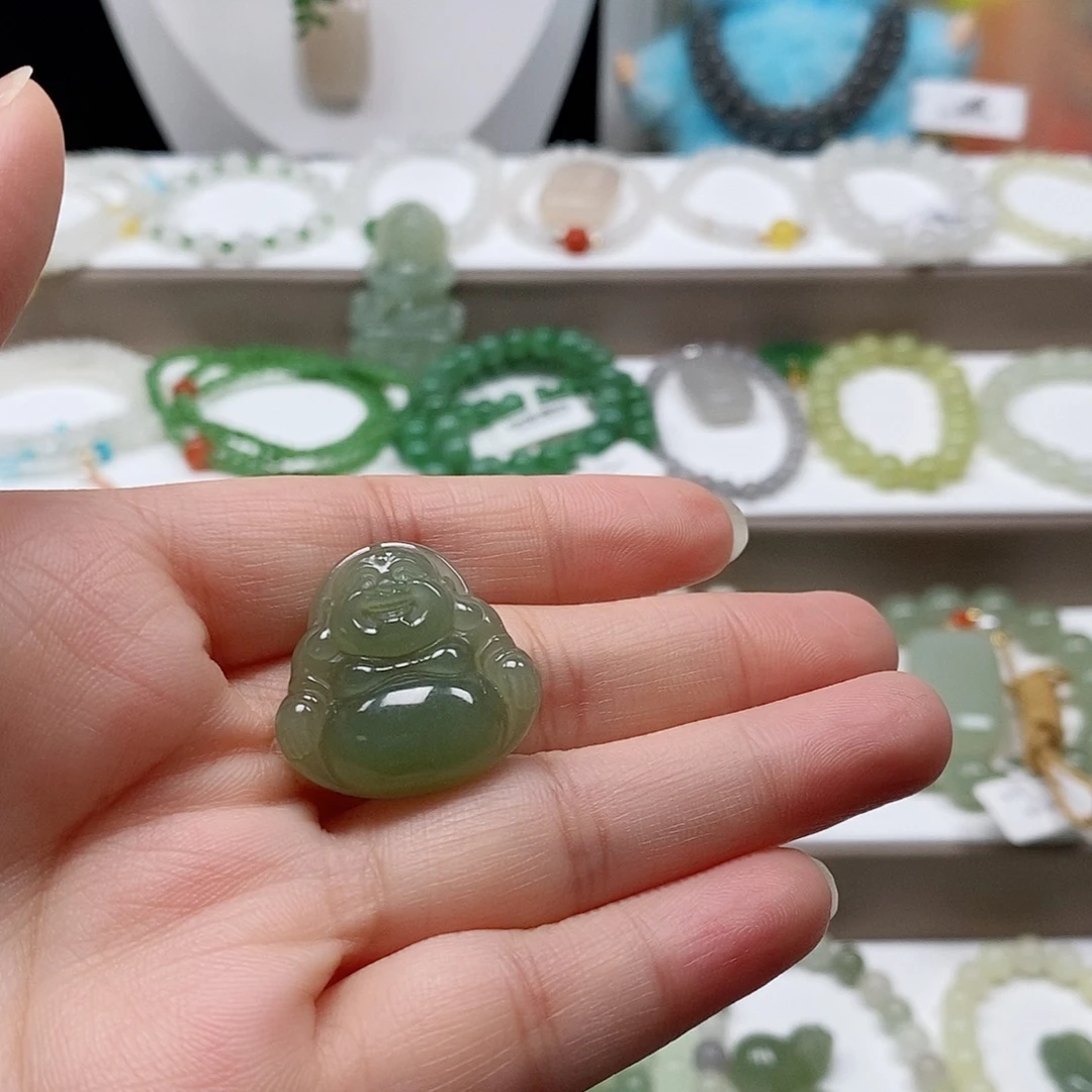 和田玉未镶嵌吊坠(不含链)