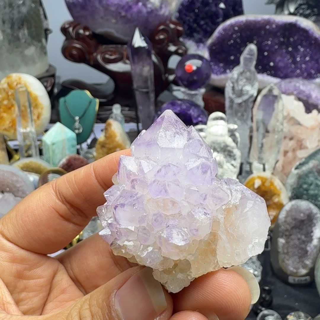 摆件未镶嵌紫晶南非仙人掌