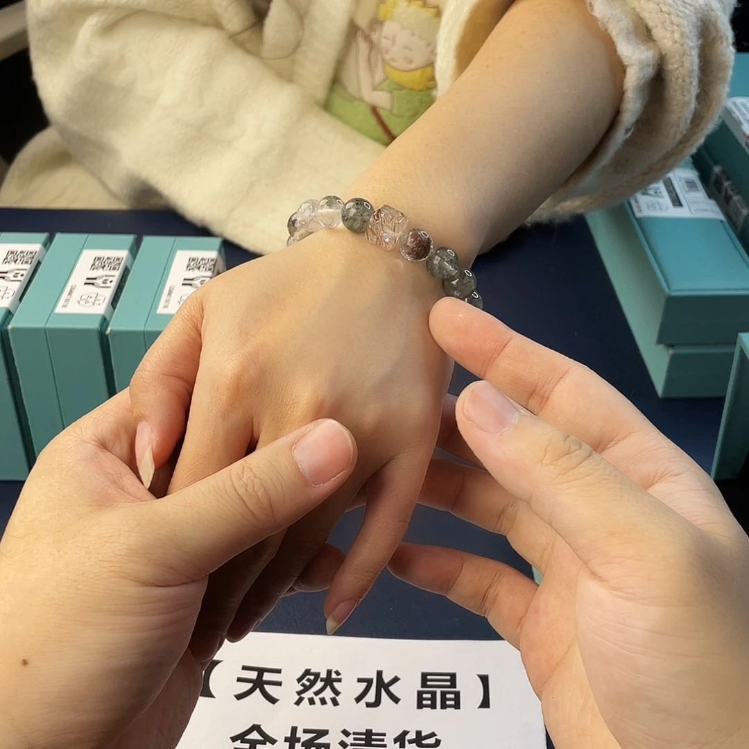 银S925镶嵌水晶手链