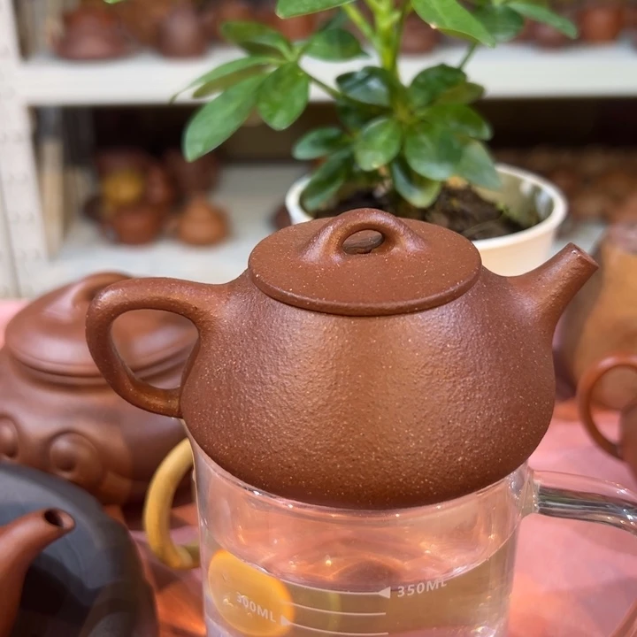 茶壶紫砂紫泥平盖150cc