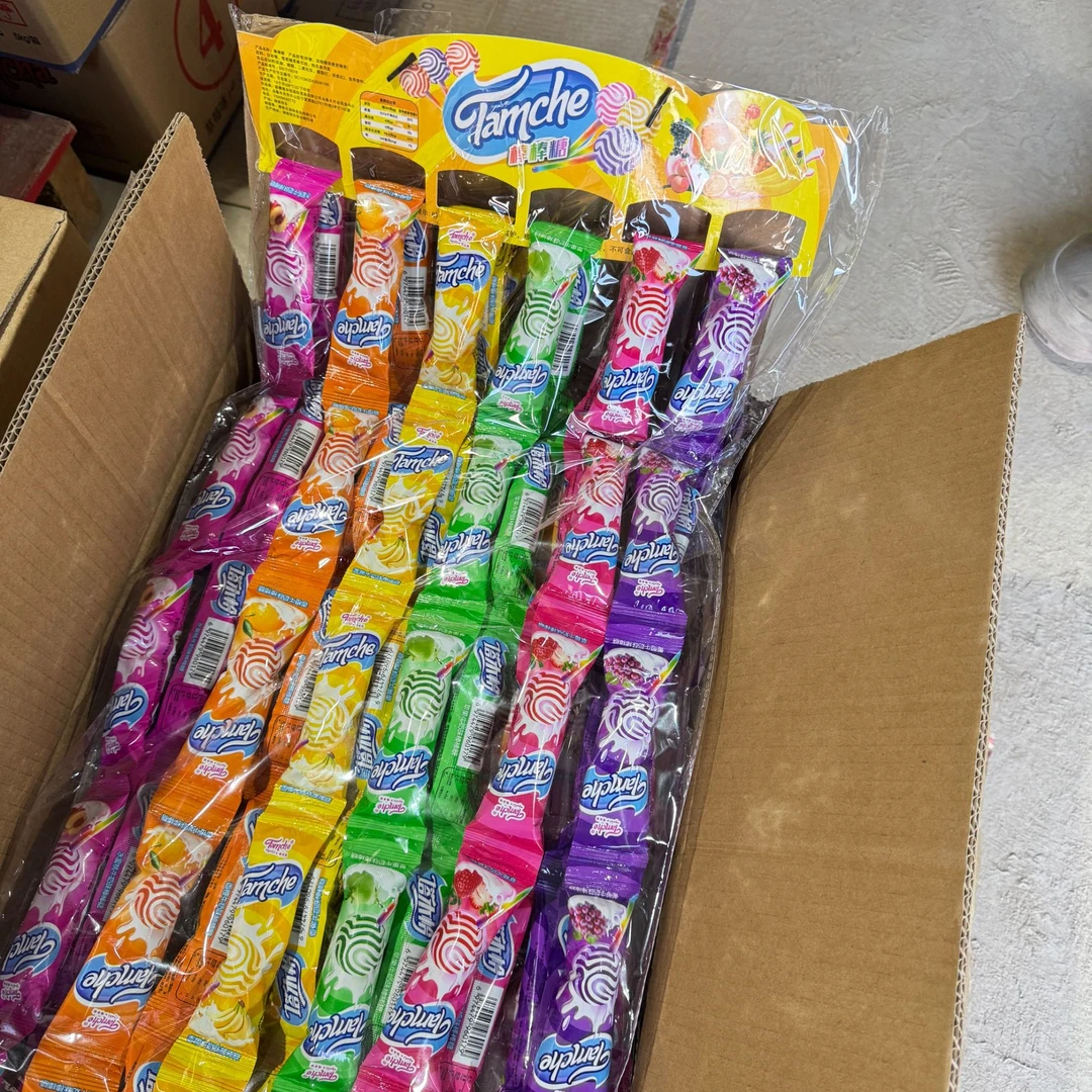 塔木恰桃心杯果冻500g+60支棒棒糖