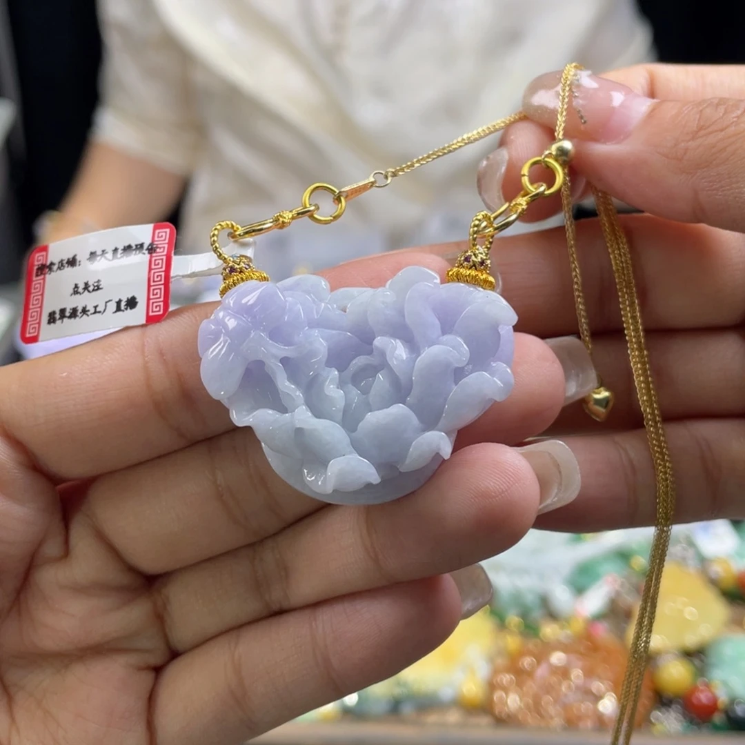 翡翠未镶嵌颈饰代编织