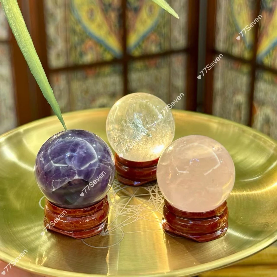【七七水晶】水晶球（三种颜色）