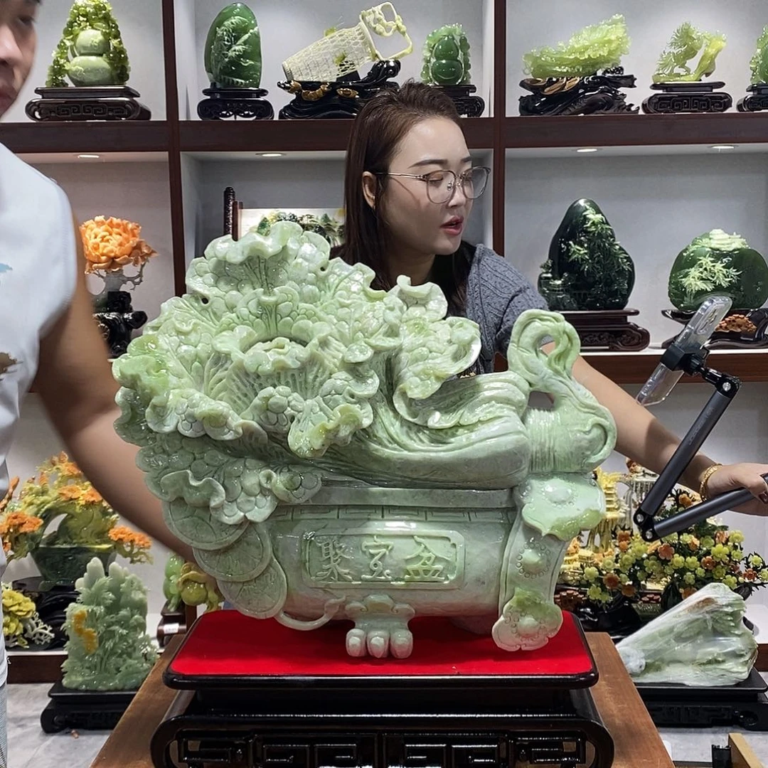 成***人玉山水摆件 玄关摆件
