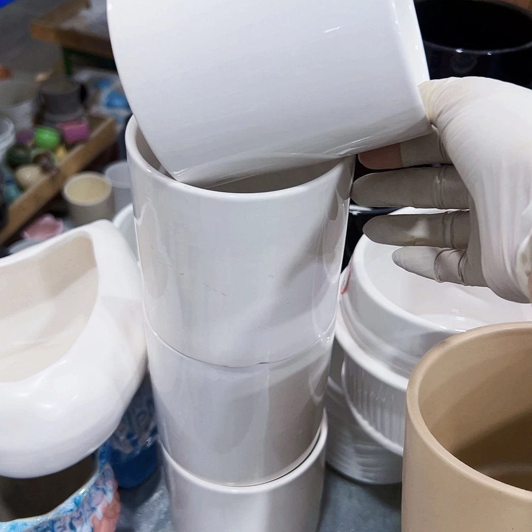 有孔，外贸尾单陶瓷花盆凑单10米包邮