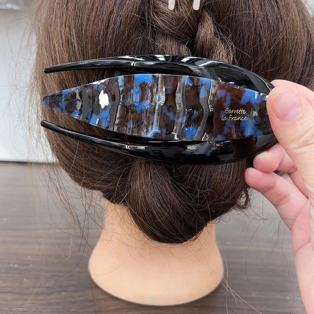 皮质铁合金醋酸懒人夹