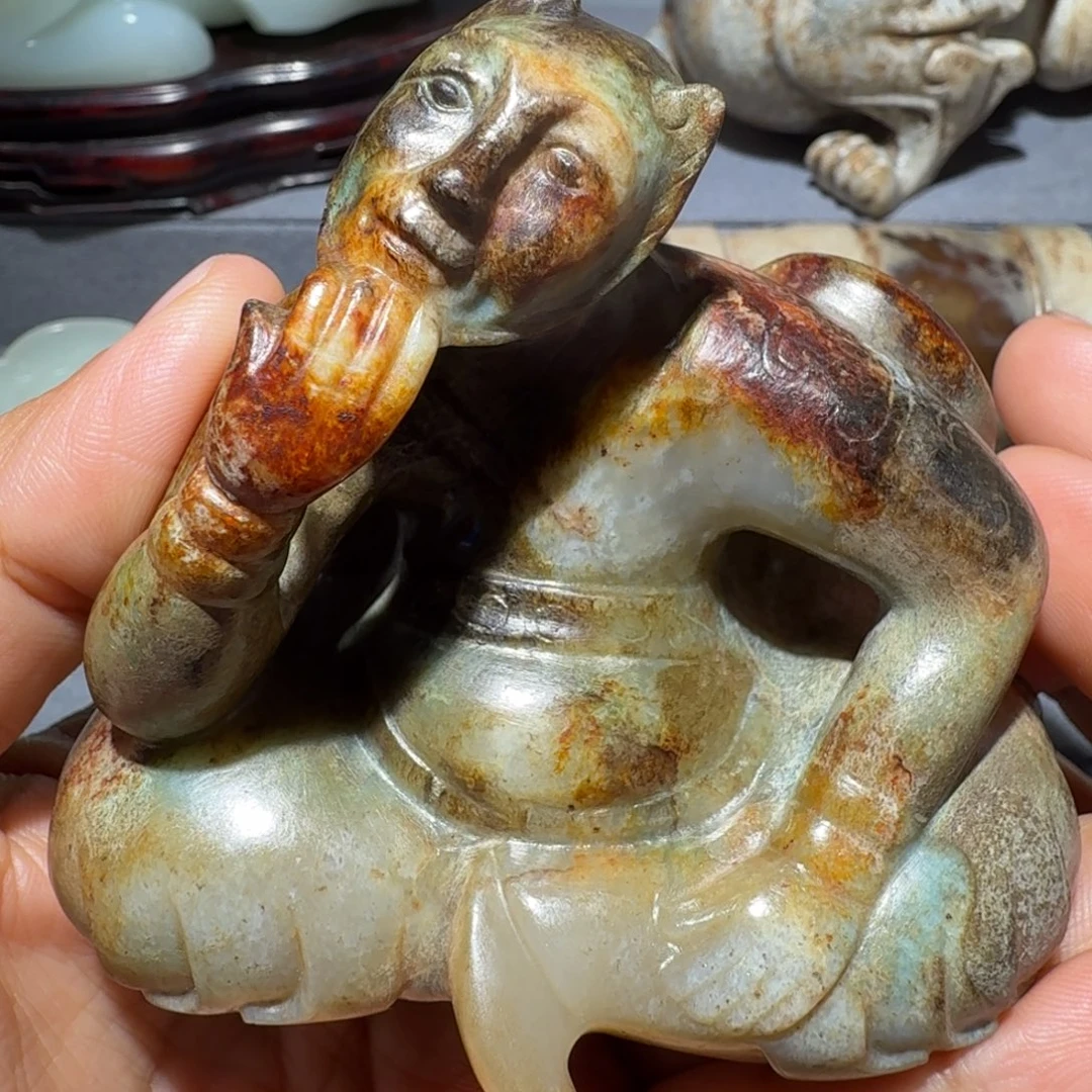 男***途和田玉未镶嵌挂件